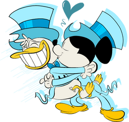 Tumblr Transparent Disney Christmas Png - Donald Duck X Mickey Mouse