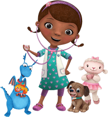 Doc Mcstuffins And Toy Animals Png Image