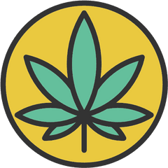 Drug Weed Leaf Marijuana Cannabis Nature Botanical Icon - Png Weed