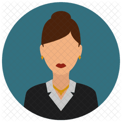 Business Woman Icon Of Flat Style - Flat Woman Icon Png