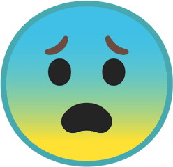 Fearful Face Emoji - Griffith Observatory Png