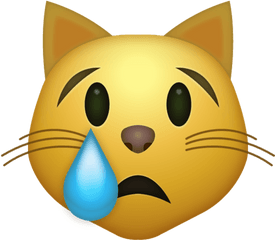 Cat Emoji Download Iphone Emojis - Crying Cat Emoji Png