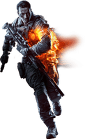 Battlefield Figure Creed Mercenary Action Assassin Hardline - Free PNG