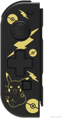 Nintendo Switch D - Pad Controller L U2013 PokÃ©mon Pikachu Black U0026 Gold Joy Con Nintendo Switch Pokemon Png