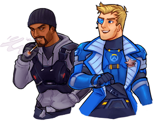 Soldier 76 And Reaper Young - Overwatch Young Soldier 76 Png