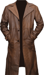 Coat Png Images Free Download - Leather Brown Trench Coat