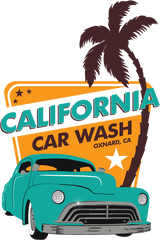 California Car Wash - Car Wash Logo Vintage Png