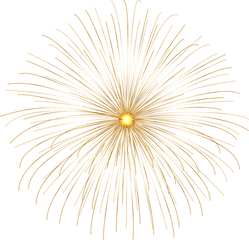 Transparent Background Firework Clipart Png Gold