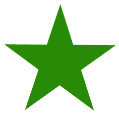 Green Star Png Image - Black Star David Bowie