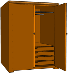 Closet Wardrobe Cupboard - Cup Board Clipart Png