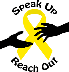 Download Suicide Awareness - Speak Up And Reach Out Full Clip Art Png