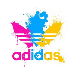 Adidas Logo Paint Paintsplatter Names - Logo Adidas Full Color Png