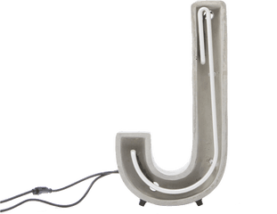 Alphacrete Concrete Neon Light - J Seletti Alphacrete T Png