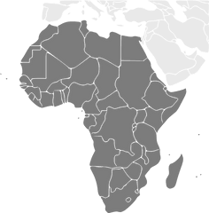 Africa Continent Countries - Green Africa Map Png