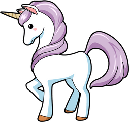 Animated Unicorn - Cute Unicorn Clipart Png