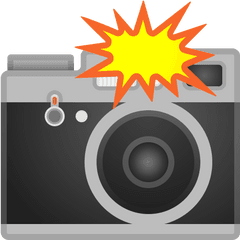 Camera With Flash Icon - Camera Flash Emoji Png
