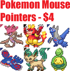 Pokemon Mouse Pointers From Pixelhoot By Pixelartist - Fur Creative Arts Png