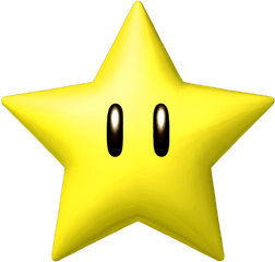 The Invincibility Star Power Up From Mario Kart Wii Super - Super Mario Star Png