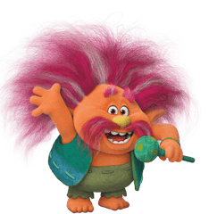 Dreamworks - Trolls King Peppy Png