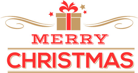 Christmas Clip Art Transparent - Merry Christmas And Happy International Airport Png