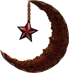 Red Crescent Moon - Red Moon Crescent Png