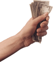 Dollars Holding Female Hand PNG Free Photo