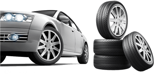 Car Tire Png Image - Car With Tyre Png