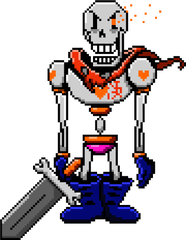 Papyrus Sprite Transparent Png - Papyrus Undertale Png