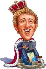 Funny Caricatures - Cartoon Mark Zuckerberg Caricature Png