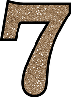 Glitter Number HQ Image Free - Free PNG