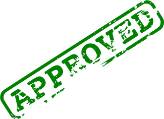 5 Red Green Approved Stamp - Green Approved Stamp Png