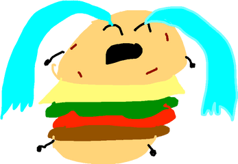 Hamburger Clipart Sad - Cartoon Png Download Full Size Cartoon