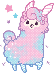 De Llamas Sin Fondo Clipart Png - Cotton Candy Llama