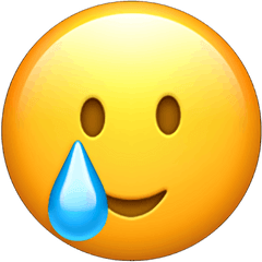 One - Smiling Tear Emoji Png