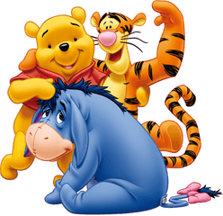 Tigger Winnie The Pooh Transparent - Eeyore Winnie The Pooh And Tigger Png