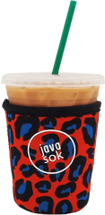 Javasok - The Original Iced Coffee Sleeve Drink Lid Png