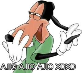 Sdlg Goofy Siganme Pvtos 3 - Sticker By Diego Plata Ajio Ajio Ajio Meme Png