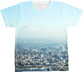 Seattle Skyline T - Shirt Menu0027s Cityscape Png