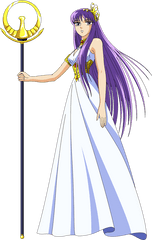 Saori Kido - Athena From Saint Seiya Png