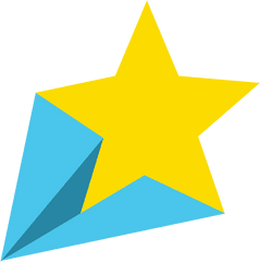 Star Clipart - Blue And Yellow Star Png