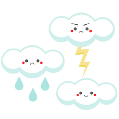 Cute Spring Clouds Svg Cutting File For Scrapbooking - Transparent Cute Png Cartoon Clouds