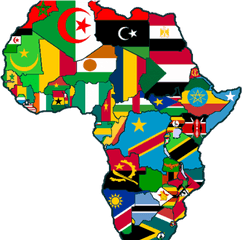 Africa Clipart African Culture - Africa Map With Flags Png