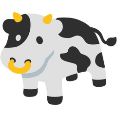 Face Clipart Cow - Cow Emoji Png Transparent Png Full Size Cow Emoji Png