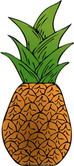 Pineapple Png Clip Arts For Web - Clip Arts Free Png Backgrounds Pineapple Top Cartoon