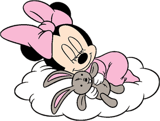 Baby Minnie Mouse Laying Down - 2yamahacom Png