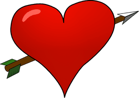 Heart Arrow Red Free Transparent Image HD - Free PNG