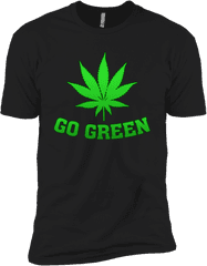 Download Go Green Weed T Shirt Vape Nation Marijuana Leaf - Medical Marijuana Png