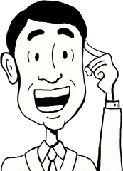 Download Man Thinking Clipart Png - Man Idea Clipart