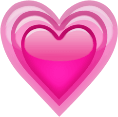 Download Growing Pink Heart Emoji Icon Png Hearts Transparent