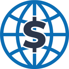 Dollar Sign In Globe Png - Posh Isolation Transparent World Bank